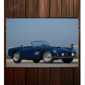 Металлическая табличка Ferrari 250 GT LWB California Spyder (covered headlights)